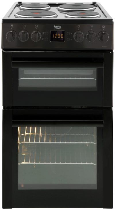 Beko - BDV555AK Double - Electric Cooker - Black